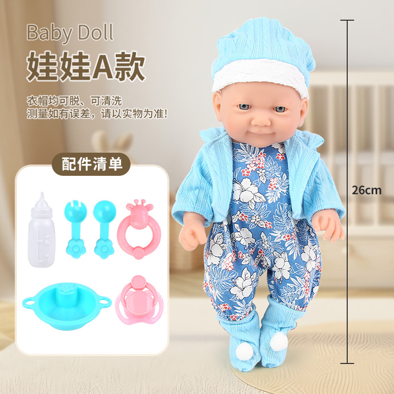 Venta directa de fábrica 10 pulgadas vinilo recién nacido simulación bebé renacimiento muñeca juego casa cochecito de juguete
