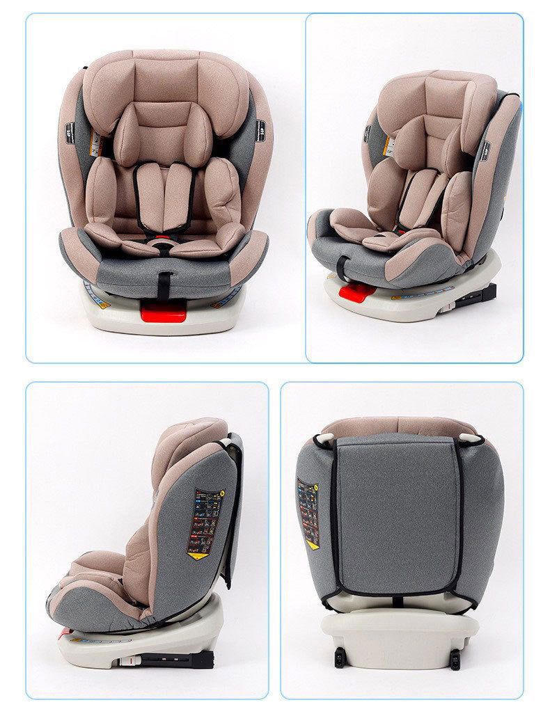 Child safety seat 0-2-4-6-12 years old car with 360 degree rotation baby car can sit and lie down