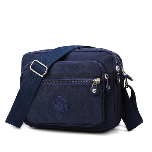 New Oxford Cloth Single-Shoulder Women's Bag Large Capacity Simple Water-Proof Crossbody Bag Lightweight Casual Wide Shoulder Strap Small Square Bag