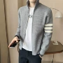 秋冬季修身外穿拼色毛衣