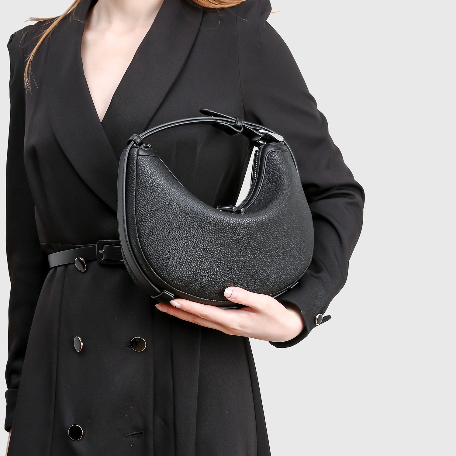 Niche Design Crescent Bag Genuine Leather Underarm Bag For Women 2026 New Arrival Minimalist Luxury Shoulder Crossbody Versatile Handbag - Thumbnail 3