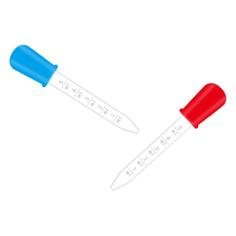 5ml with scale silicone dropper children baby baby anti-choking medicine feeder pigment painting tools factory wholesale