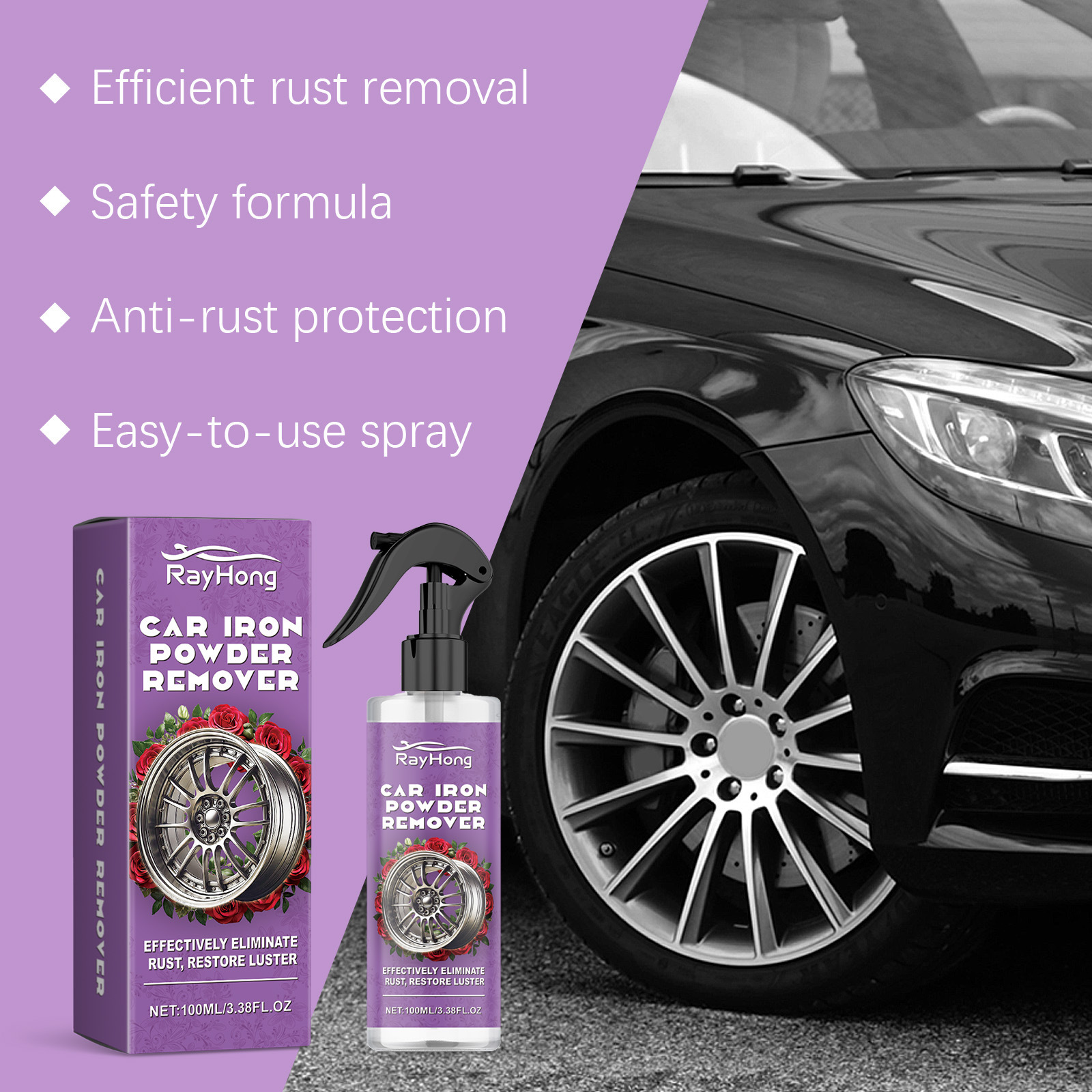 Felgenrost Spray Felgenrost Spray Felgenrost Polieren Reinigen Felgenrost Entferner_voghion.com