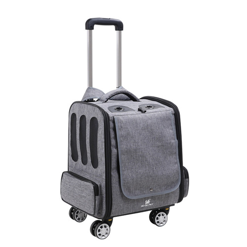 Cross-border best-selling DODOPET pet trolley box, pet outing backpack, portable multi-functional suitcase