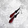 Decorations, earrings, fashionable pendant, with gem, Gothic, wholesale