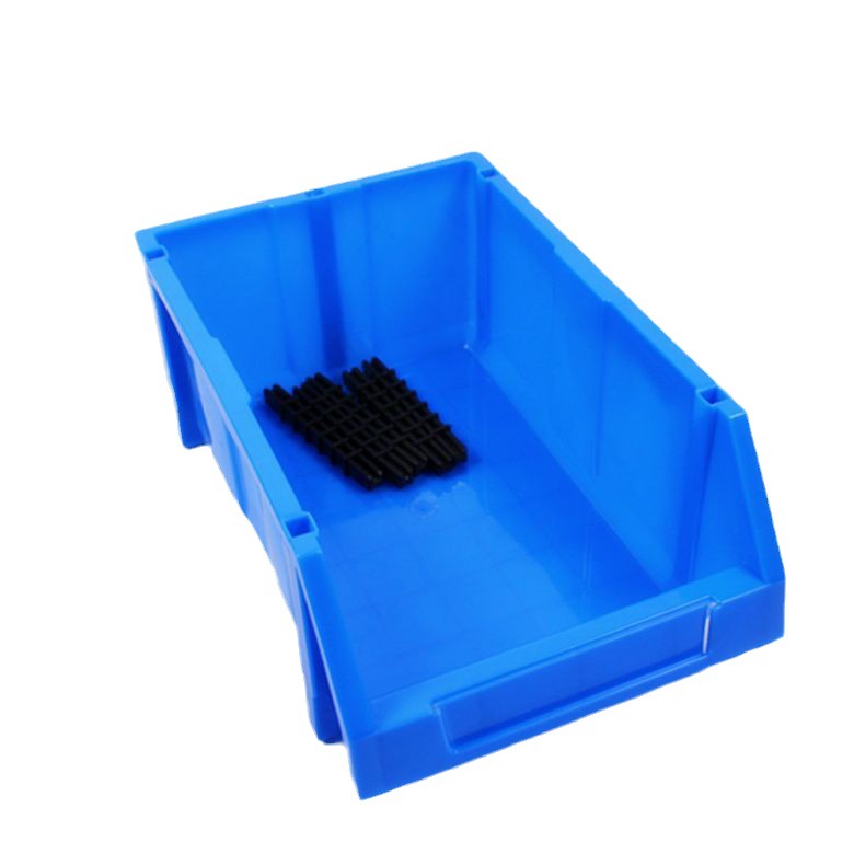 加厚汽车配件斜口零件盒组合式塑料箱电子元器件收纳框黄色斜口箱