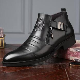 L 69022 Lion Head Leather Dress Shoes �{���^���ƤЬ�羳
