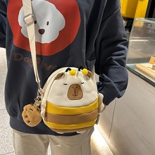 夏季新款可爱少女小蜜蜂单肩包日系ins丑萌卡通儿童外出小挎包