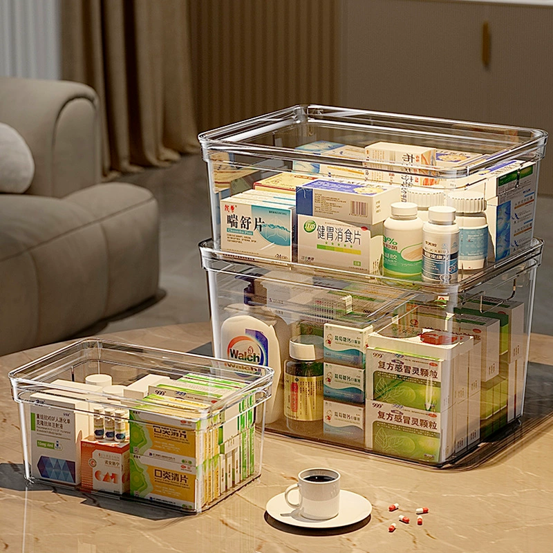 Прозрачная коробка для хранения лекарств