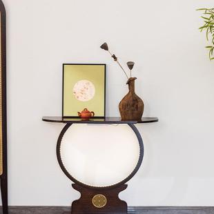 # New Chinese Style Wall-leaning Modern Simple Entrance Table Home Entrance Aisle End View Desk Very Narrow Luminous Light Luxury Style Strip
