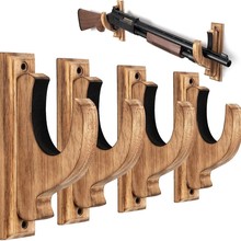 跨境木制墙上枪支玩具架壁挂式猎枪步枪收纳架弓箭挂架