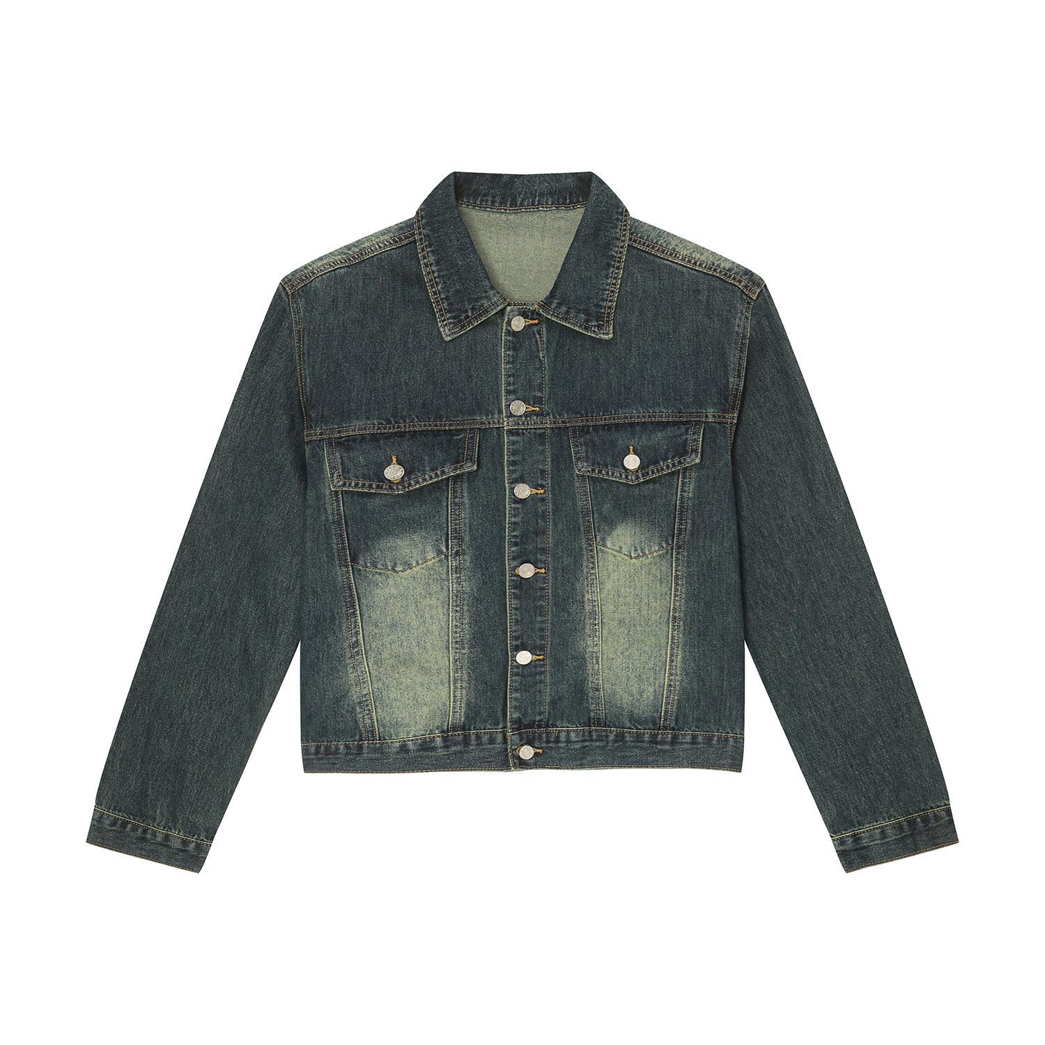 Mtlclothes ropa de Hombre | 2023 nuevo vintage apenado Denim coat moda jeans rectos traje