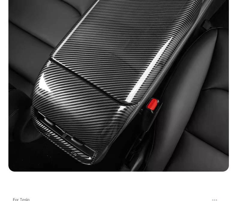 Suitable for Tesla's New Version of Model Y/3 Six-Seater Yl Armrest Box Protective Cover, Full-Cover Air Vent Cover, Interior Parts