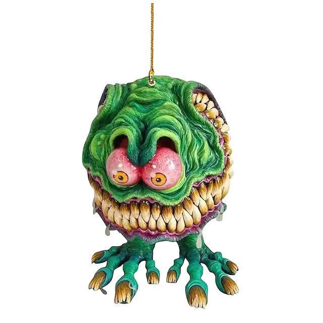 2D nuevo horror monstruo colgante acrílico automóvil transfronterizo interior colgante plano decoración del hogar colgante llavero