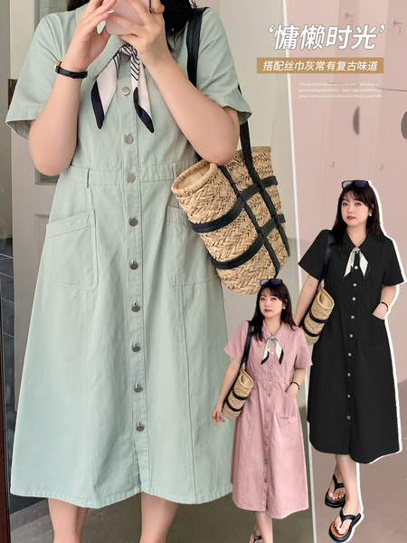 Elegant denim dress