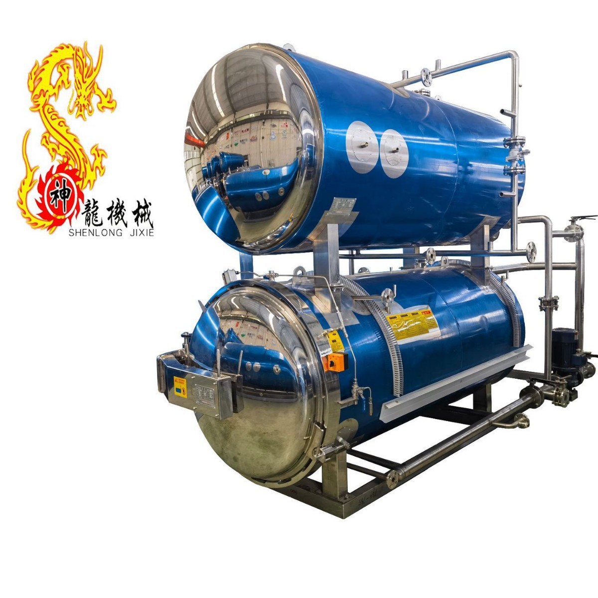 真空包装肉制品牛肉产品高温灭菌 神龙全自动水浴式杀菌锅