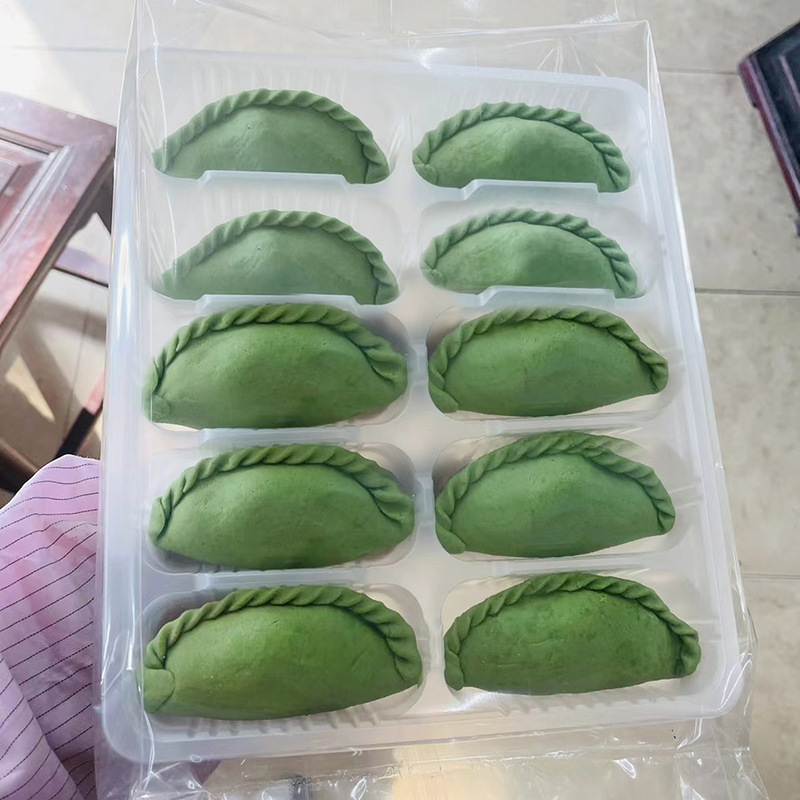 Dumpling packing box disposable extra large grid handmade pastry takeaway quick-frozen food bag 10 grid dumpling tray