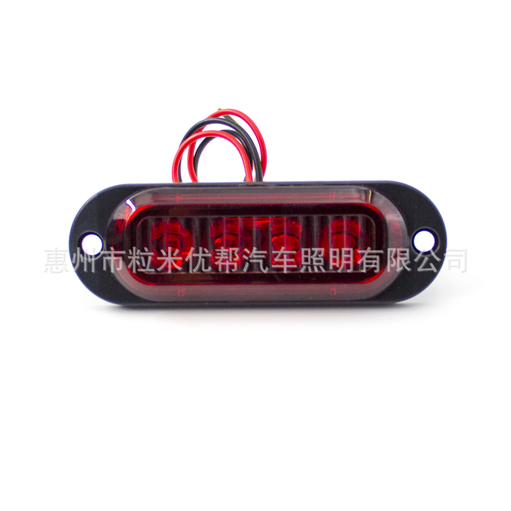 Biaozhi – 4LED Truck Side Width indicator light - red