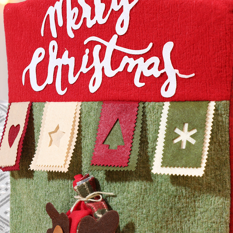 Nouvelles décorations de table et de chaise de Noël Père Noël Bonhomme de neige Poupée stéréo Housse de chaise Robe de maison_voghion.com