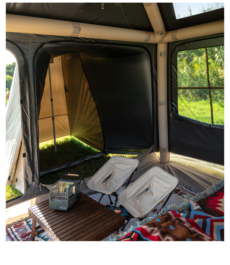 Explorer Water Cube Fully Automatic Inflatable Tent for Outdoor Camping, Overnight Rainproof Camping Gear, Integrated with the Vehicle Tail