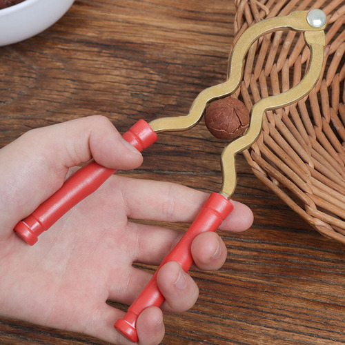 Metal walnut clamp to open walnut tools household pressed dried fruit shell clamp crushed nut pliers multi-functional shell opener