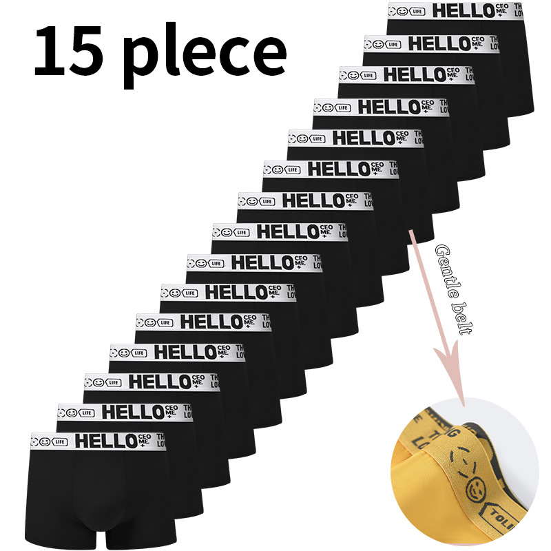 HELLO cinturón de hombre pantalones interiores de cintura media antibacterianos respirables y cómodos para la piel fabricantes de pantalones planos para hombres al por mayor