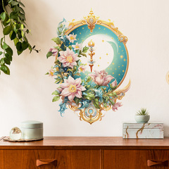 新款FX-F626夢幻浪漫花朵葉子星空臥室客廳門貼牆貼紙自粘批發