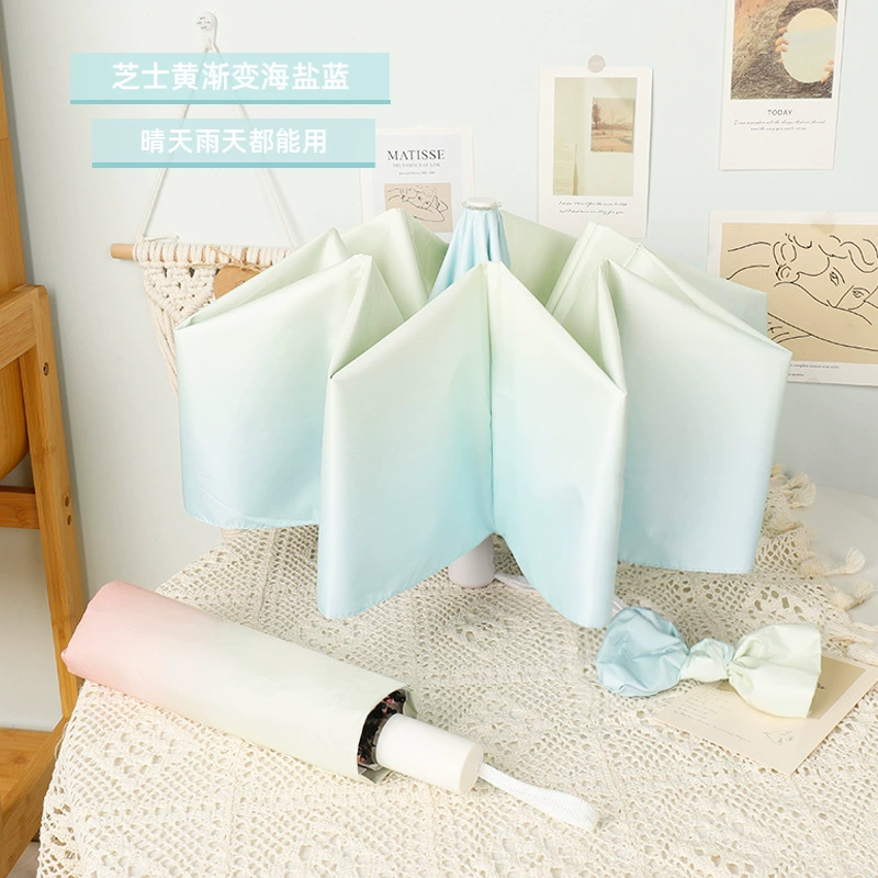 Automatic umbrella solar-powered, gradient, fully automatic, sun protection, UV protection, wholesale
