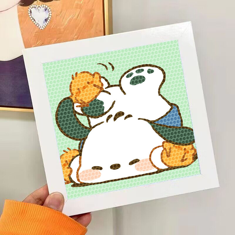 Nuevo dibujo de diamante infantil de labu diy pegatinas de diamante con marcos de fotos hechas a mano diy puzzle pegatinas de mampostería image 195