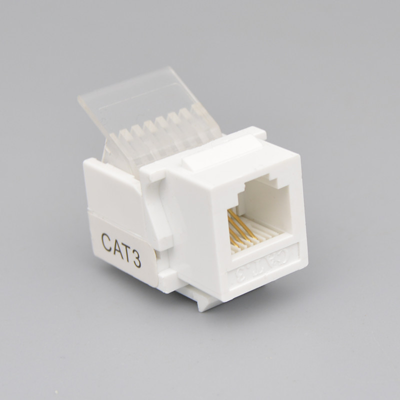 sawl免打电话模块D款纯铜2芯4芯通用RJ11信息插座CAT3语音模块