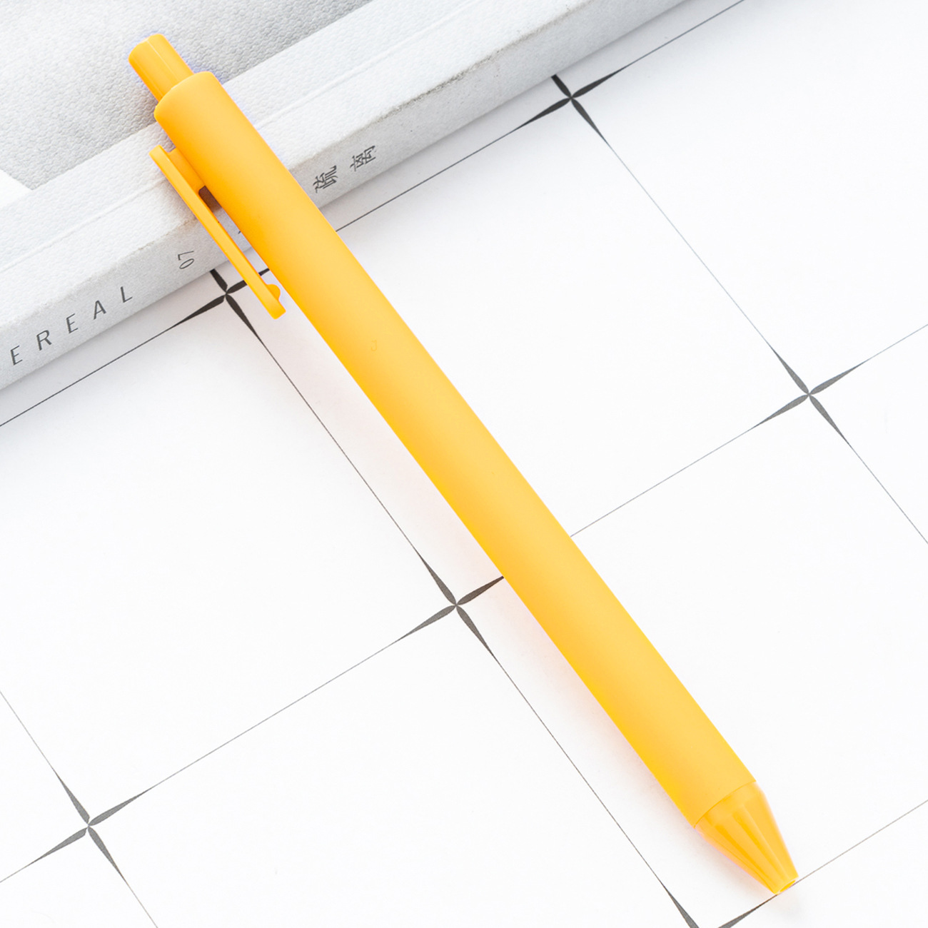 alto valor facial de color macarón bolígrafo de plástico de presión de papelería para estudiantes bolígrafo de imprimir logotipo bolígrafo de goma