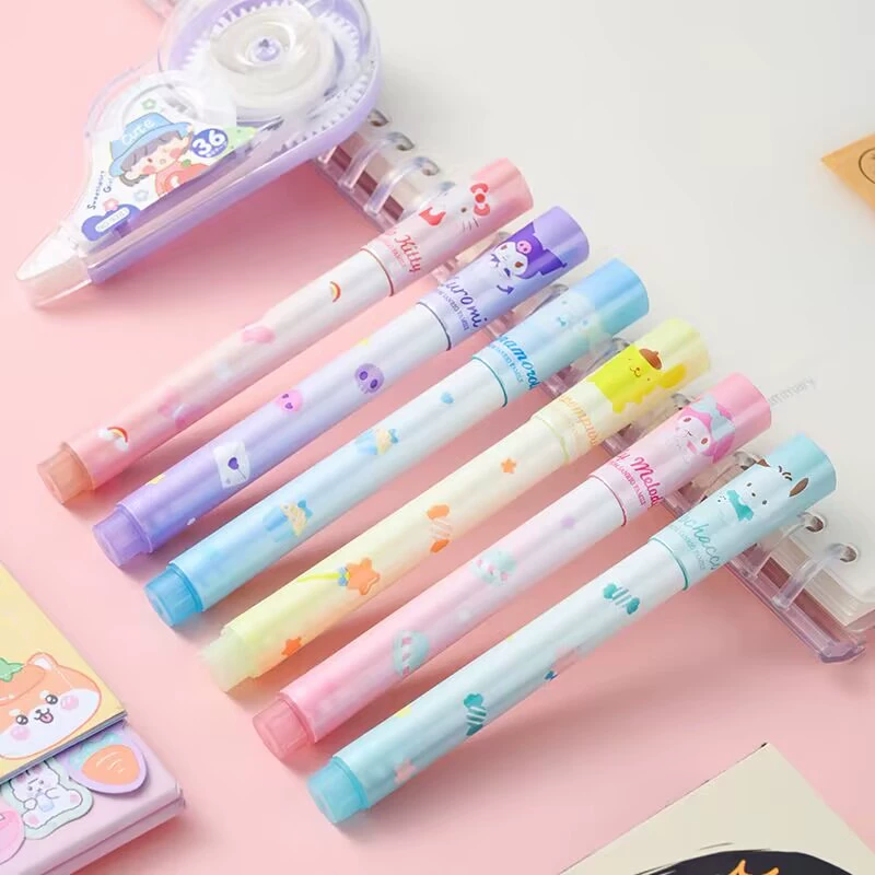 Sanrio, качественный маркер, флуоресцентный, пенал, защита для глаз