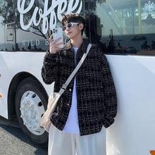 小香风男士外套春秋设计感小众高街ins潮男夹克2023新款春季衬衫