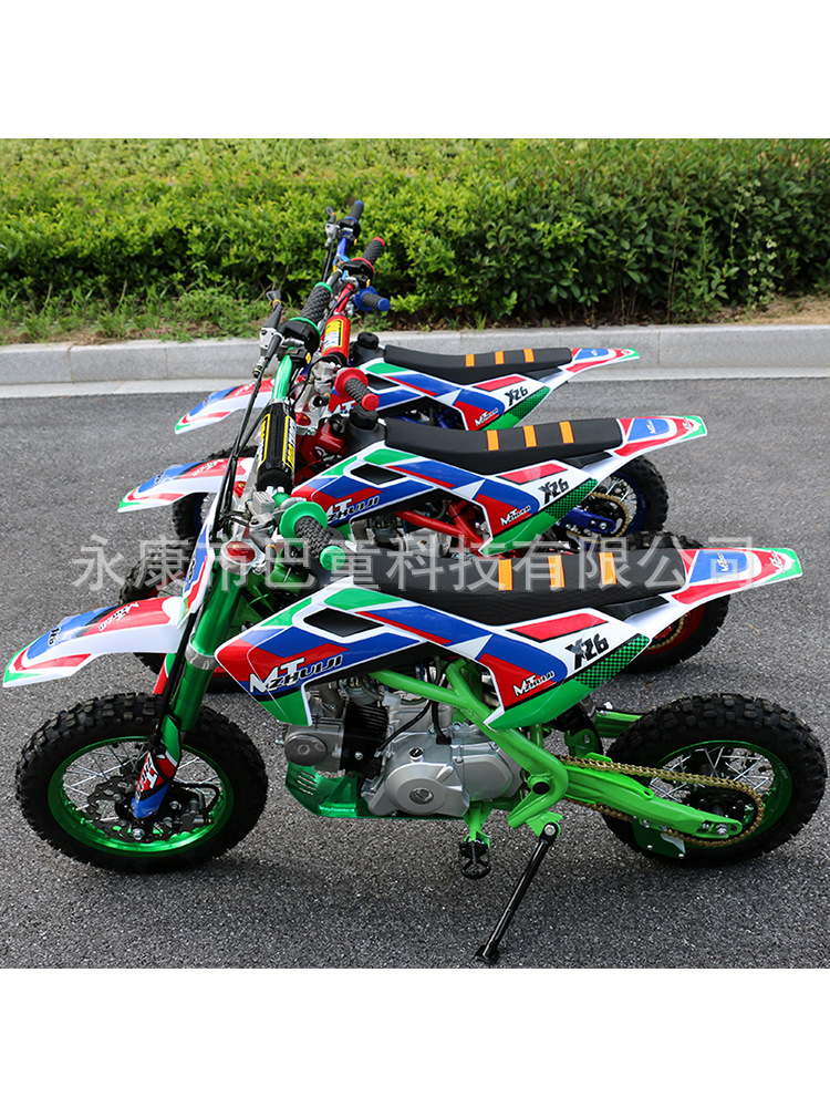 Foreign Trade Export Large Children's Version of Medium-Sized 125Cc Pure Gasoline Motorcycle Youth Two-Wheeled Motorcycle Mountain Off-Road Vehicle