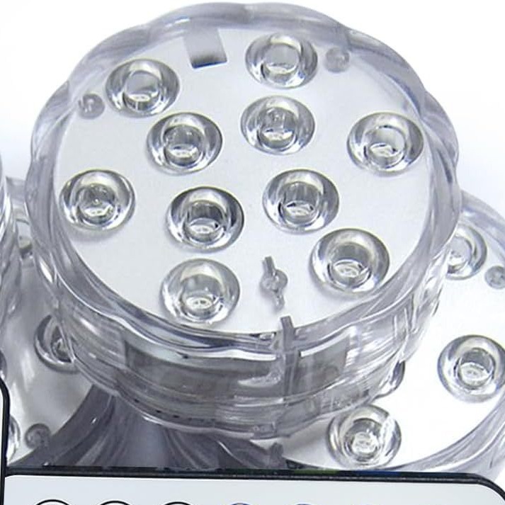 Luz LED Subacuática Sumergible 10 LED RGB, de Plástico, Impermeable IP68, Ajuste de Luz RGB, para Piscina y Bañera image 6