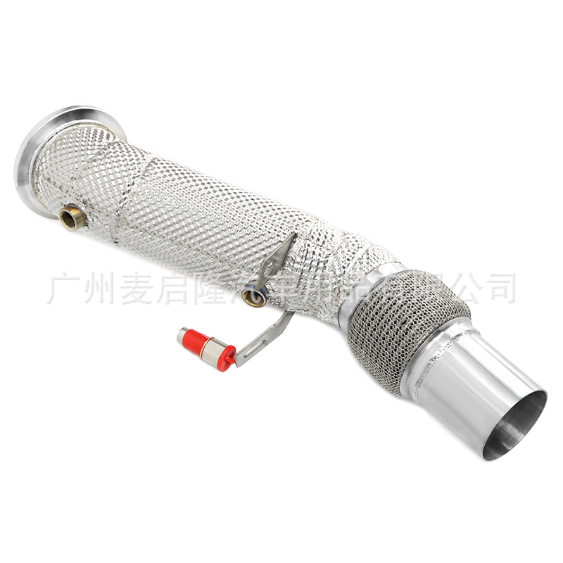 BMW – Stainless Steel Catless Downpipe Exhaust pipe - b48-1-downpipe-with-heat-shield