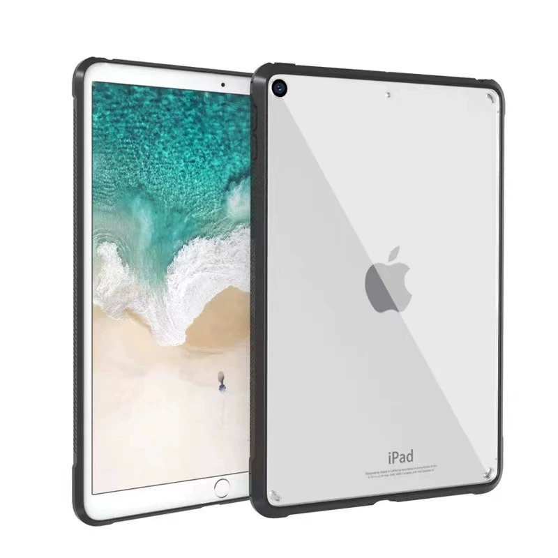 Применимый защитный комплект для iPad Pro 11 дюймов AIR4/5 из прозрачного акрила, прочное основание 10.2, мягкий край, чехол 12.9