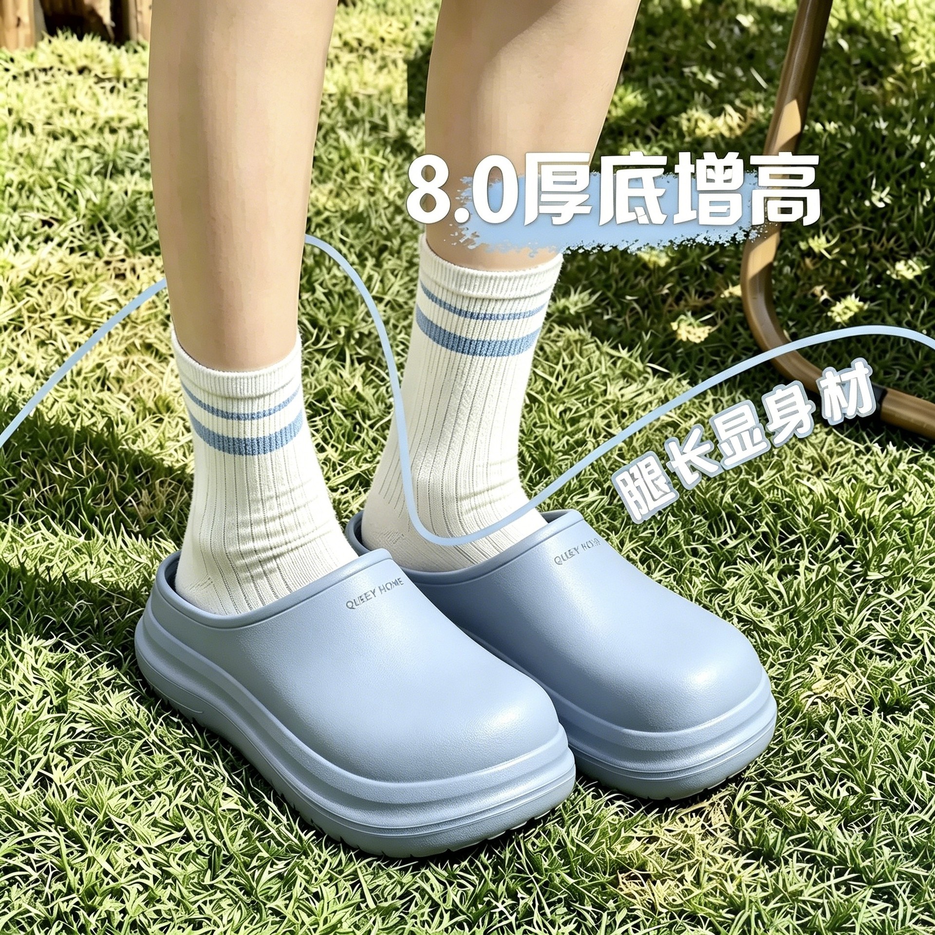 Baotou pantofole da donna 2026 abbigliamento da esterno per la casa guadare sandali da esterno anti-odore antiscivolo con suola spessa scarpe da trampoliere