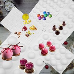 High ball mousse cake silicone mold moon cake sandwich round chocolate dessert ice cream ice ball baking mold