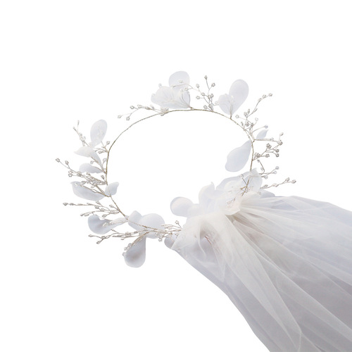 V667 Super Fairyland Garland Bridal Veil Wedding Dress Accessories Photo Studio Outdoor Photos Head Jewelry