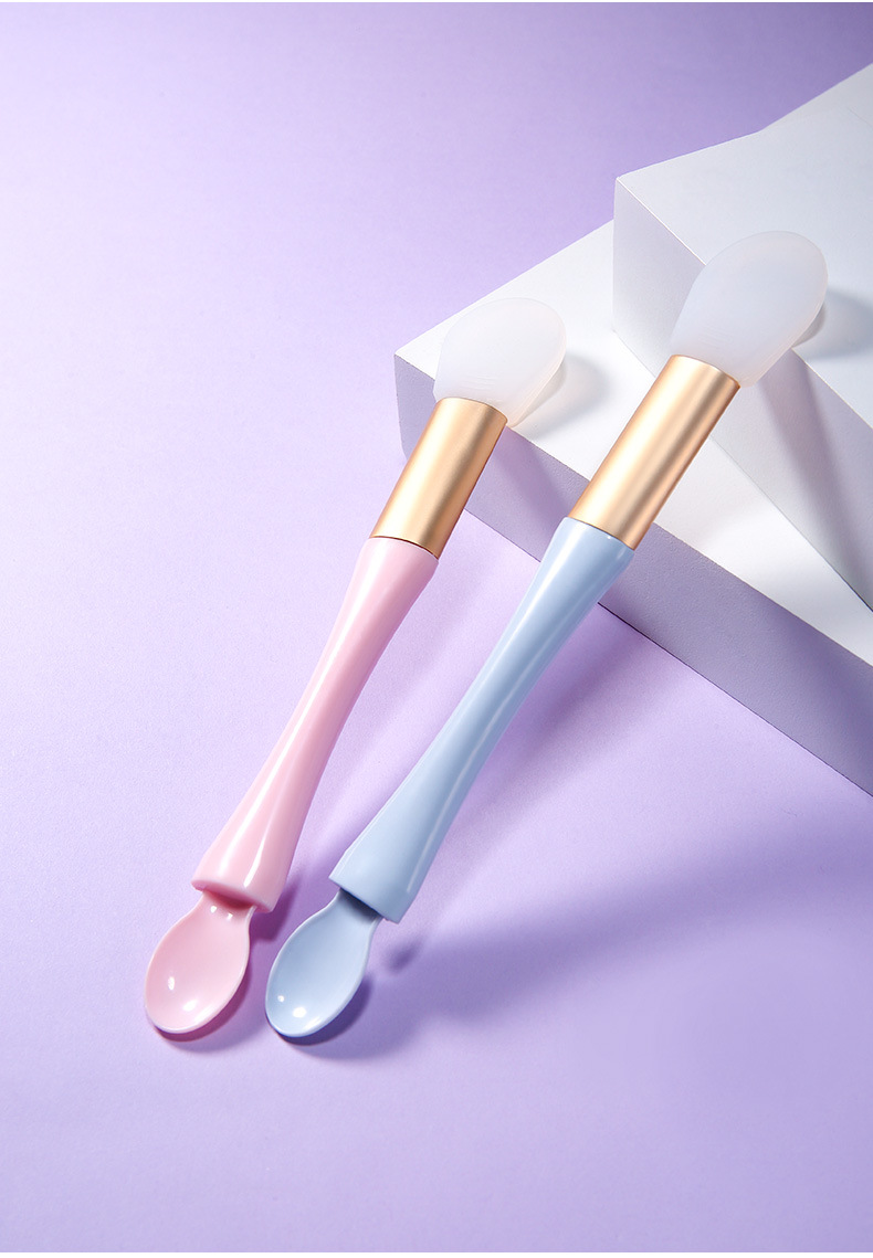 LMLTOP dual-head dual-purpose silicone mask brush with scoop soft head mask brush and mask stick SY607 undefined