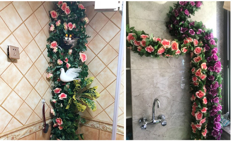 假花藤条 吊顶装饰