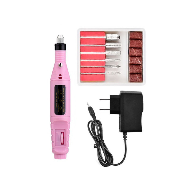 Máquina de pulido de uñas portátil USB tipo pluma herramienta de uñas eléctrica removedor de esmalte de uñas removedor de piel muerta transfronteriza