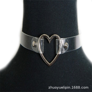 Ů��PVC͸��헎� �m���choker�� �����Ʒ�朰��۷�����