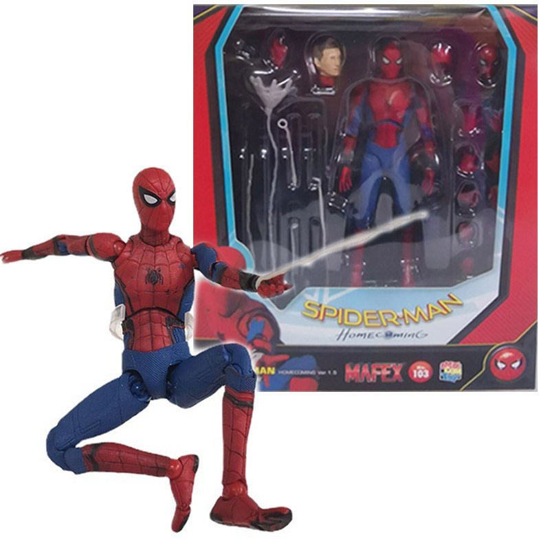 MAFEX 103 Spider-Man Hero Return Spider Man Deluxe Edition Hand-Made Model Figure Action Figure