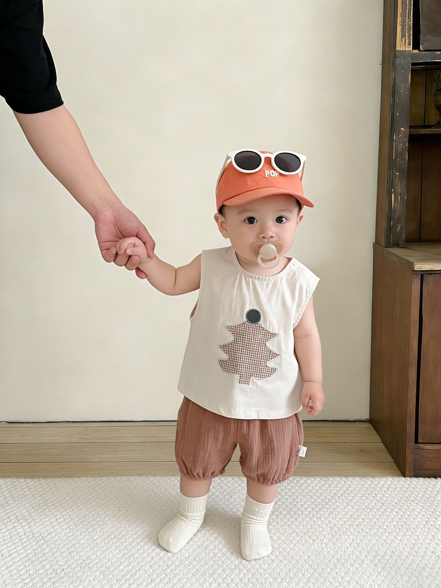 Baby verano delgado chaleco transpirable 2026 nueva ropa de bebé encantadora verano fresco casual camisa sin mangas