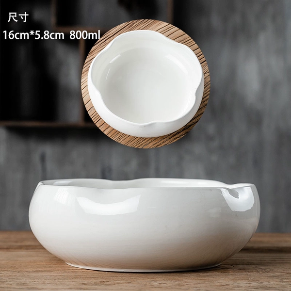 Milky White Porcelain - Lotus Petal Tea Wash (Small)
