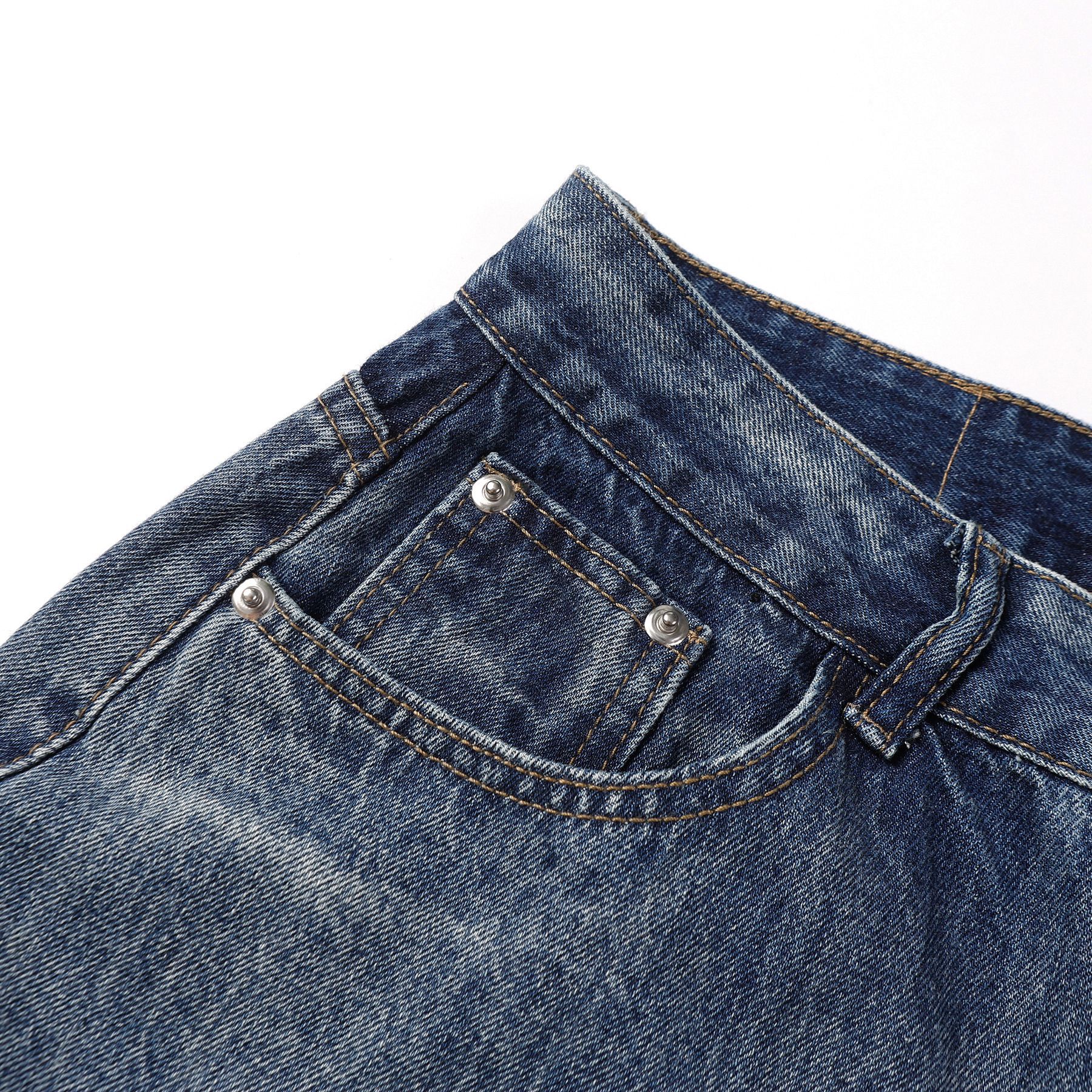 YON MODISH Vêtements pour hommes 2024 Automne Nouveau produit Meichao High Street Lavable Polyvalent Jeans à jambe droite_voghion.com