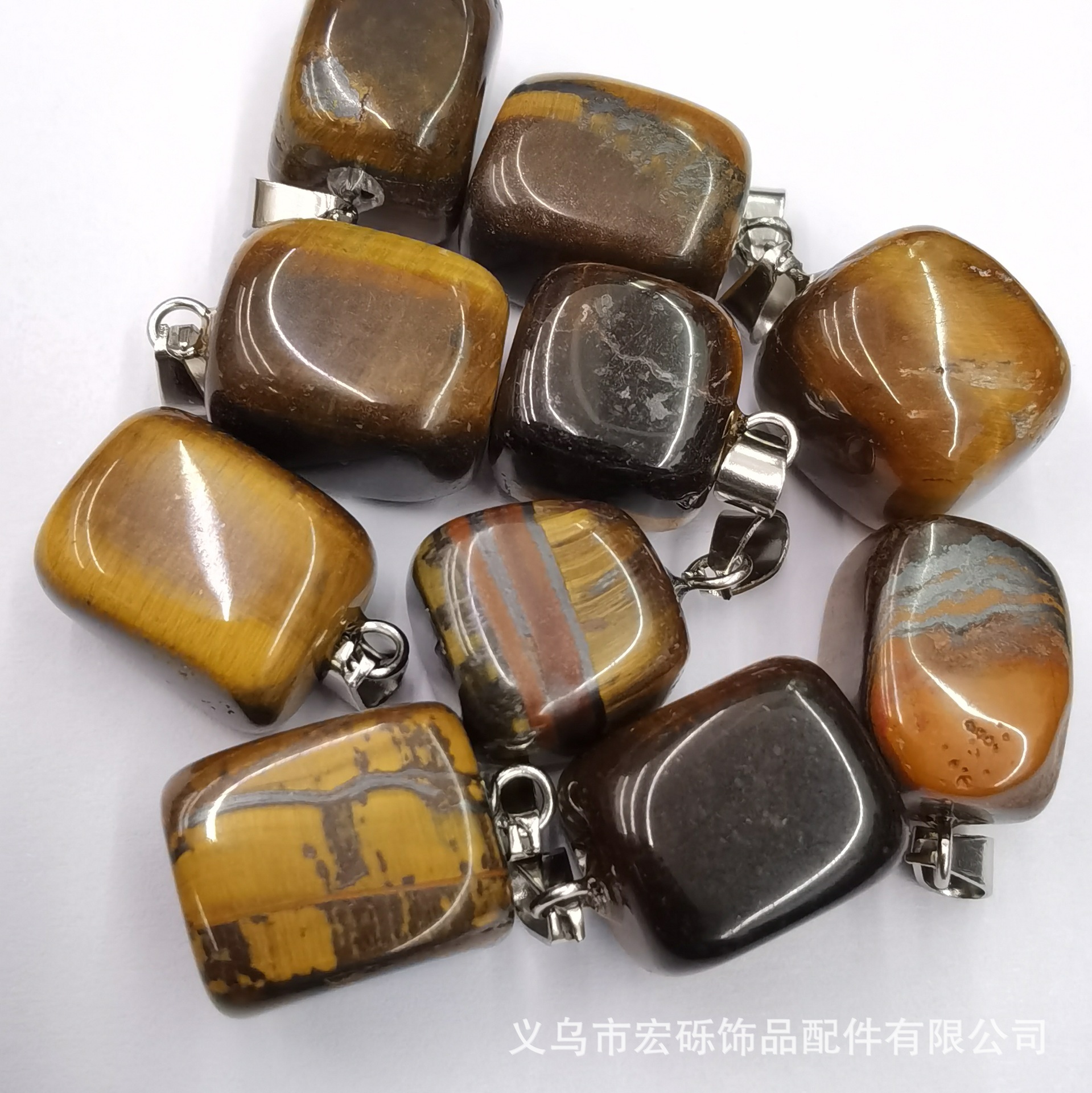 Fábrica directa piedra rodante de cristal de ágata natural irregular irregular colgante amorfo accesorios accesorios accesorios al por mayor