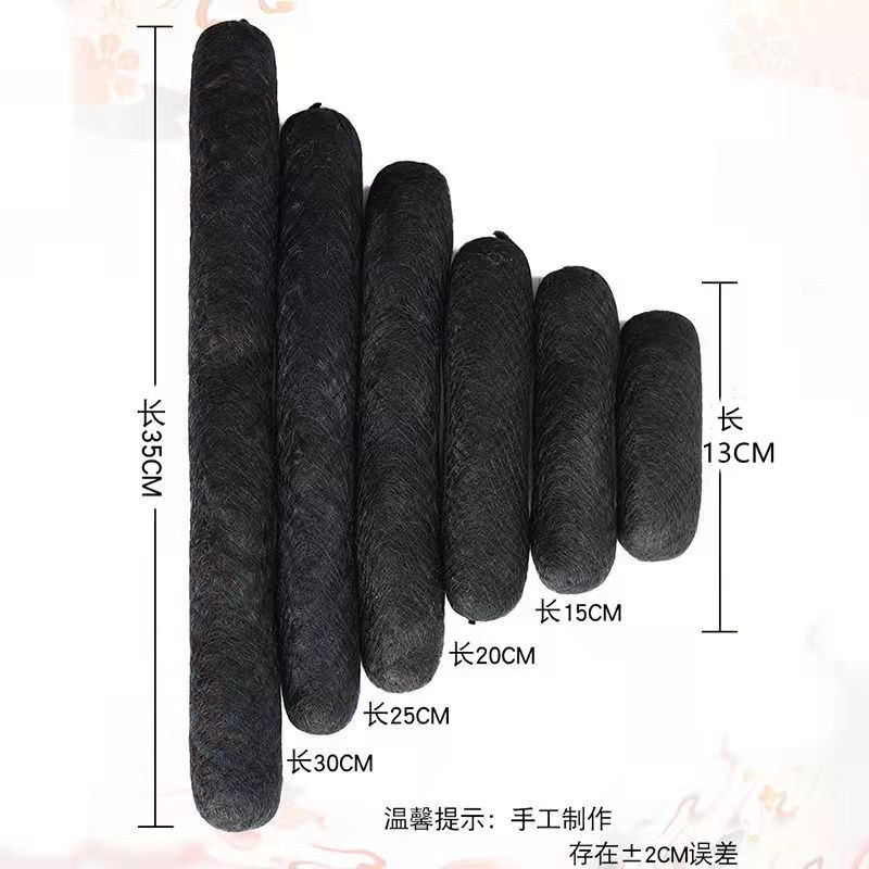 Ancient Wig Pad Outsourcing Hanfu Style Soft Horn Bag Round Horn Bag Pad Outsourcing Performance Studio Wig Bag